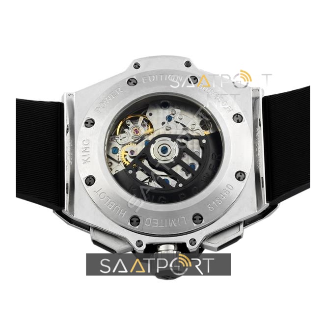 Hublot King Power silver taşlı