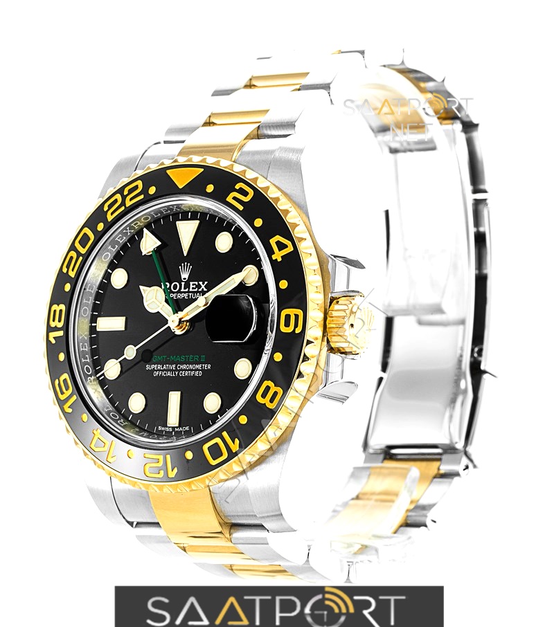 Rolex GMT MASTER II 904L Steel And 18K Yellow Gold 116713 ETA