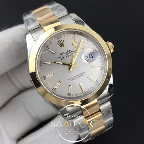 Rolex DateJust 126301 II 41mm GMF Best Edition YG Wrapped Silver Sticks Dial Super Clone 3235