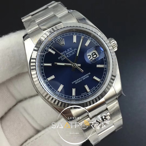 Rolex DateJust 36 mm 116234 ARF 1-1 Best Edition 904L Steel Blue Dial SUPER CLON 3135 V2