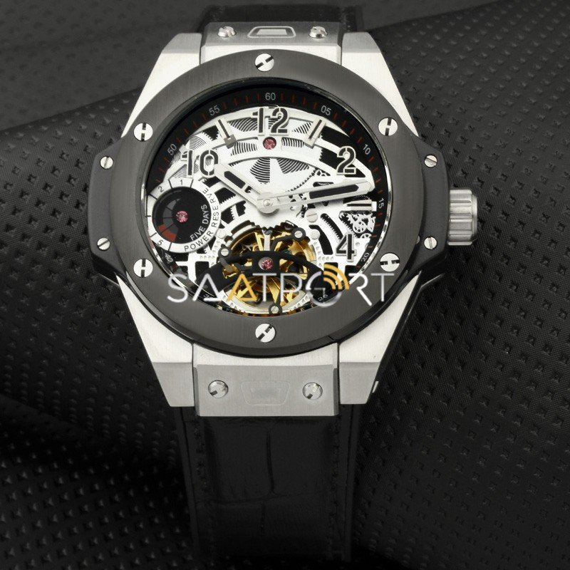 Hublot  Unico Tourbillon Gümüş Deri