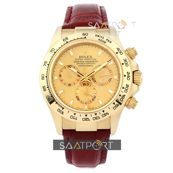 Rolex Daytona 316L Gold Çelik Kasa Sarı Kadran Eta Saat