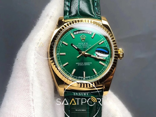 Rolex Day-Date 36 mm Grenn dial  118138 36MM V5 Super clon