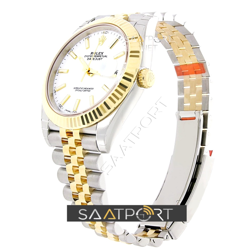 Rolex Datejust 41mm Watch White Dial Jubilee Bracelet 126333 ETA