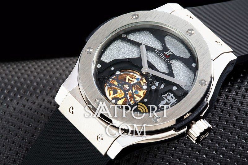 Hublot Classic Fusion Skeleton Tourbillon Silver