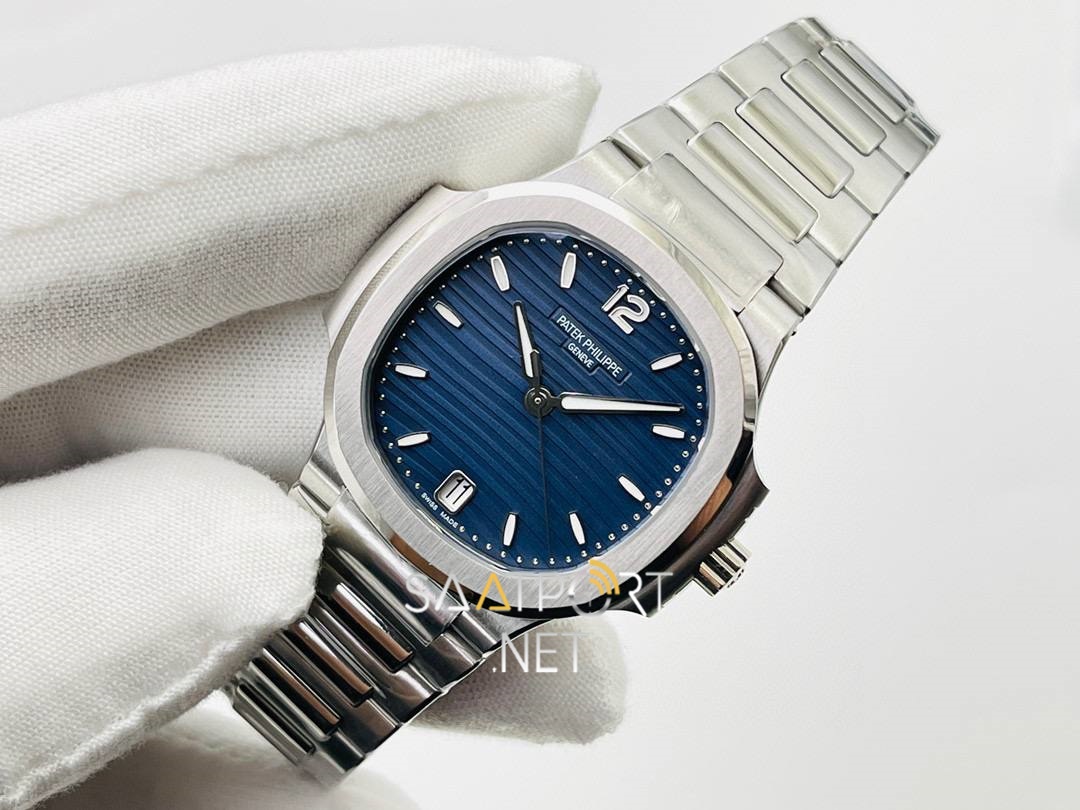 Patek Philippe Nautilus 71181A-001 Mavi  Bayan Saati