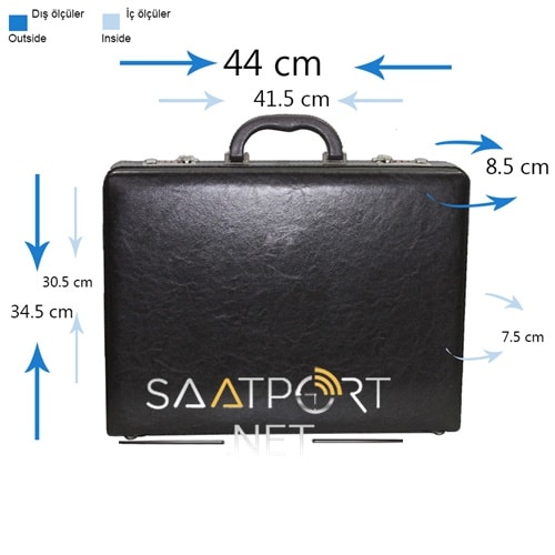 24Lü Saat Çantası Deri Kaplama Hassas İşçilik