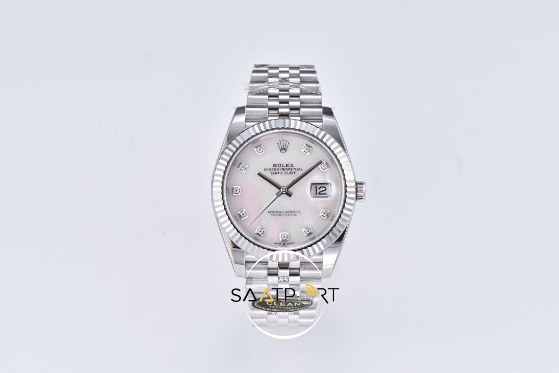 Rolex 41mm Datejust Taşlı Kadran 904L Clean Factory 3235 Super Clone ETA