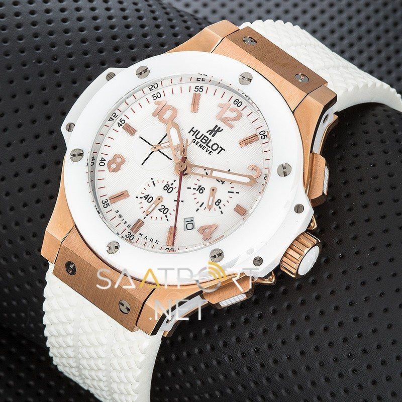 HubLot Big Bang Beyaz Rose Seramik Bezel