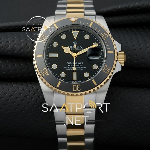 Rolex Submariner Two Tone Siyah Kadran