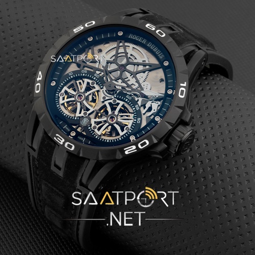 ROGER DUBUIS Excalibur Skeleton Double Flying Tourbillon Black