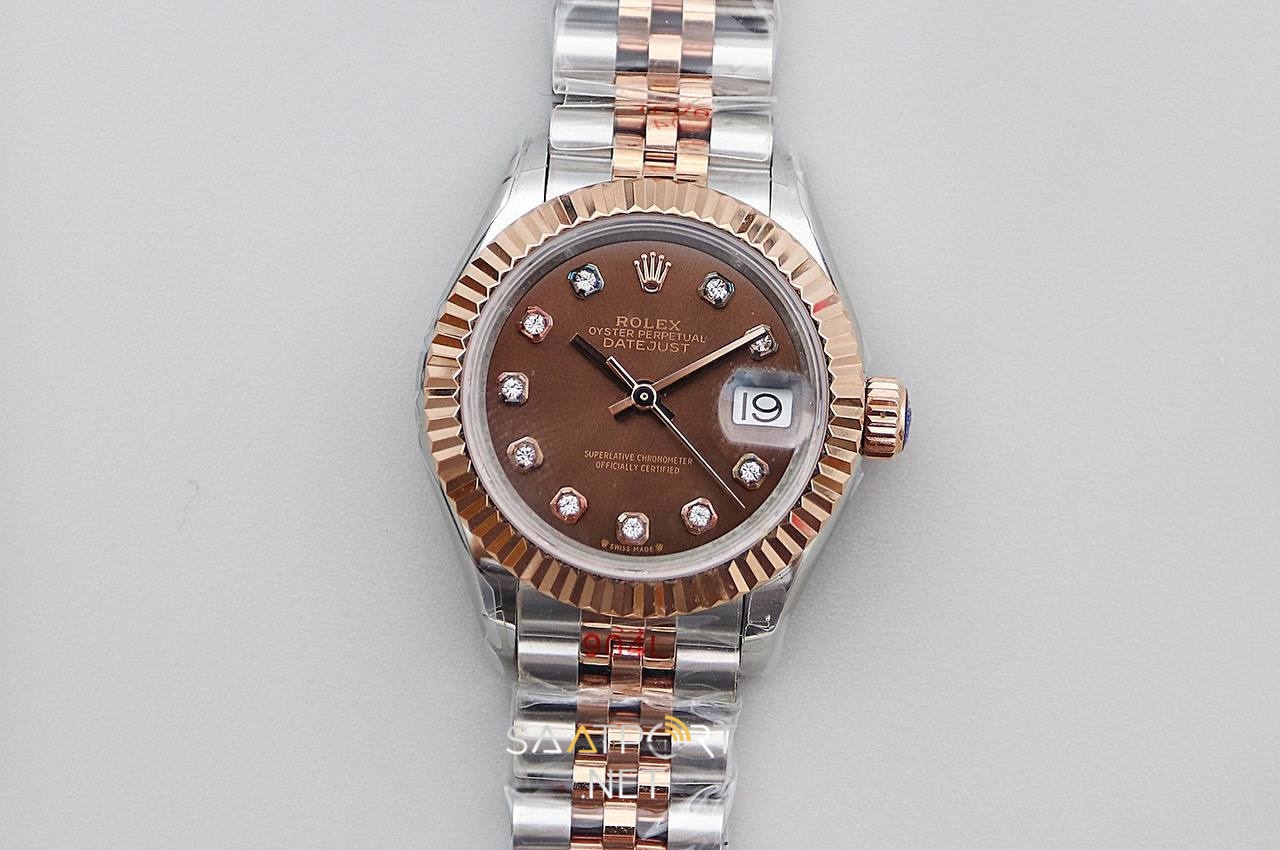 Rolex Lady Datejust 28mm Brown Dial 279171G Eta Saat