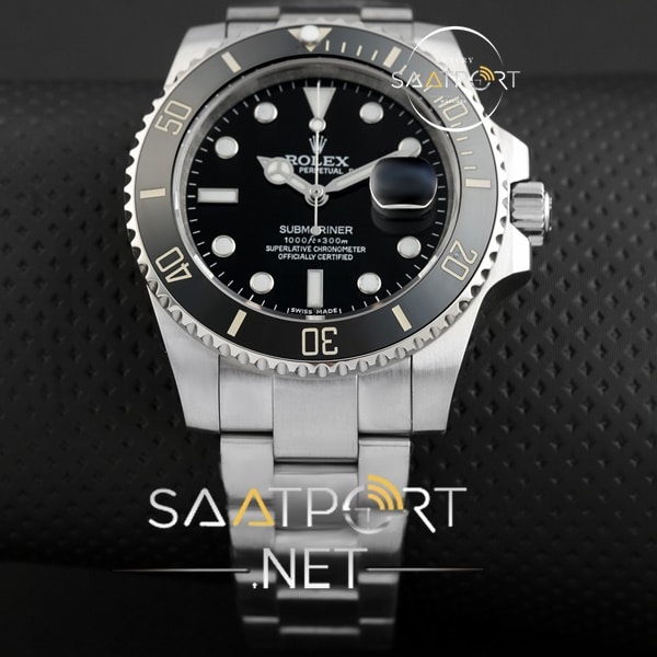 Relika Rolex Saat Submariner hulk pvd kaplama siyah kasa