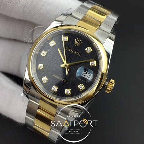 Rolex Datejust 36mm 116234  Smooth Bezel Noob Super 1-1 Best Edition Black Jubilee SA3135 V2