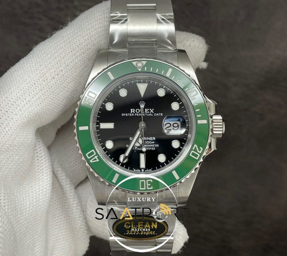 Rolex Submariner 126610LV Clean Factory 41mm 3235 Yeşil Bezel Super Clone ETA