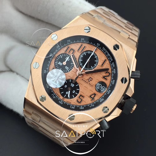 Royal Oak Offshore 2014 Gold Theme JF 1-1 Best Edition on RG Bracelet A3126 V2