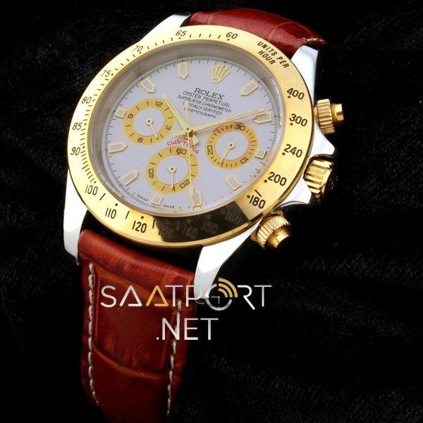 Rolex Daytona Kahve Deri Kordon