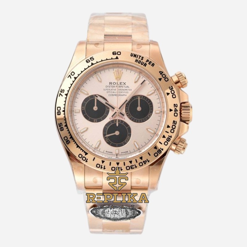 Rolex Daytona 126505 Everose Case Rose Dial Clean 40mm 4131 Super Clone ETA