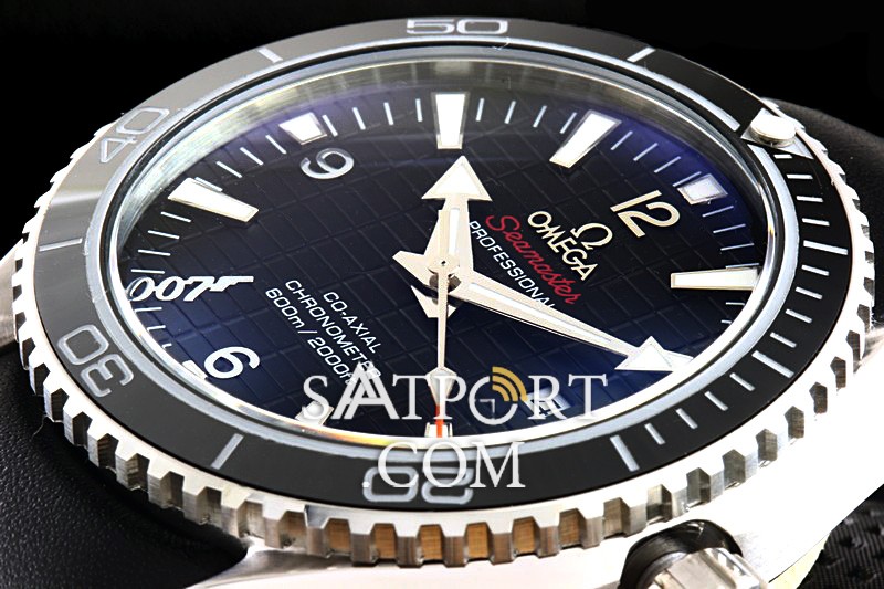 Omega Seamaster Deri Kordon Seramik Bezel