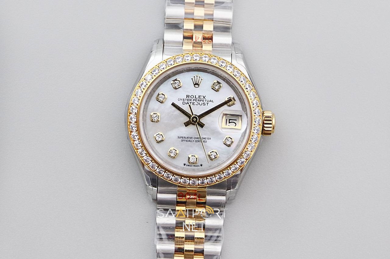 Rolex Lady Datejust 28mm Two Tone Beyaz Kadran Eta