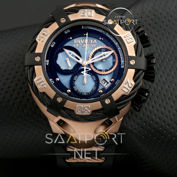 Reserve Bolt Chronograph rose silikon blue