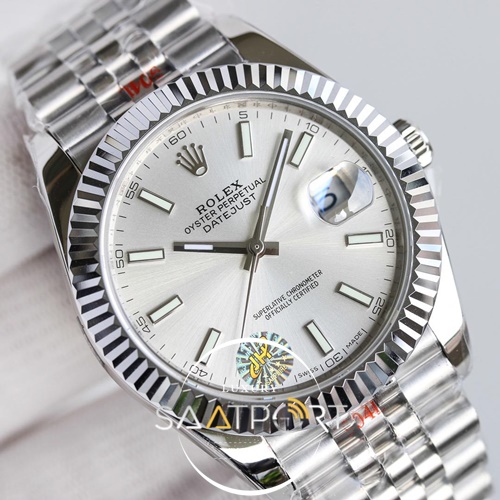 Rolex Eta saat Datejust Gri Kadran 3235 Eta Mekanizma JH Factory