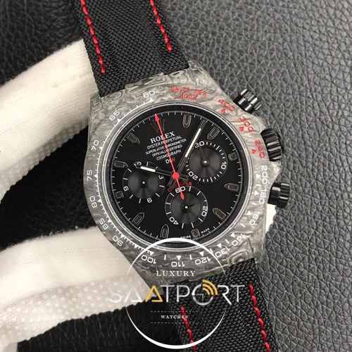 Rolex 40 mm Carbon Kasa Daytona 4130 Eta Mekanizma