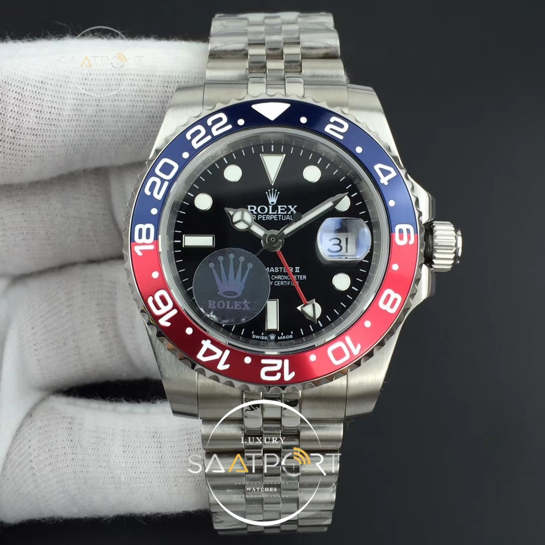 Rolex GMT-Master II 126710 URF Black Dial on Jubilee Bracelet A2836