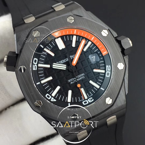 Royal Oak Offshore Diver Real Black Ceramic XF 11 Best Edition on Black Rubber Strap A3120 V2