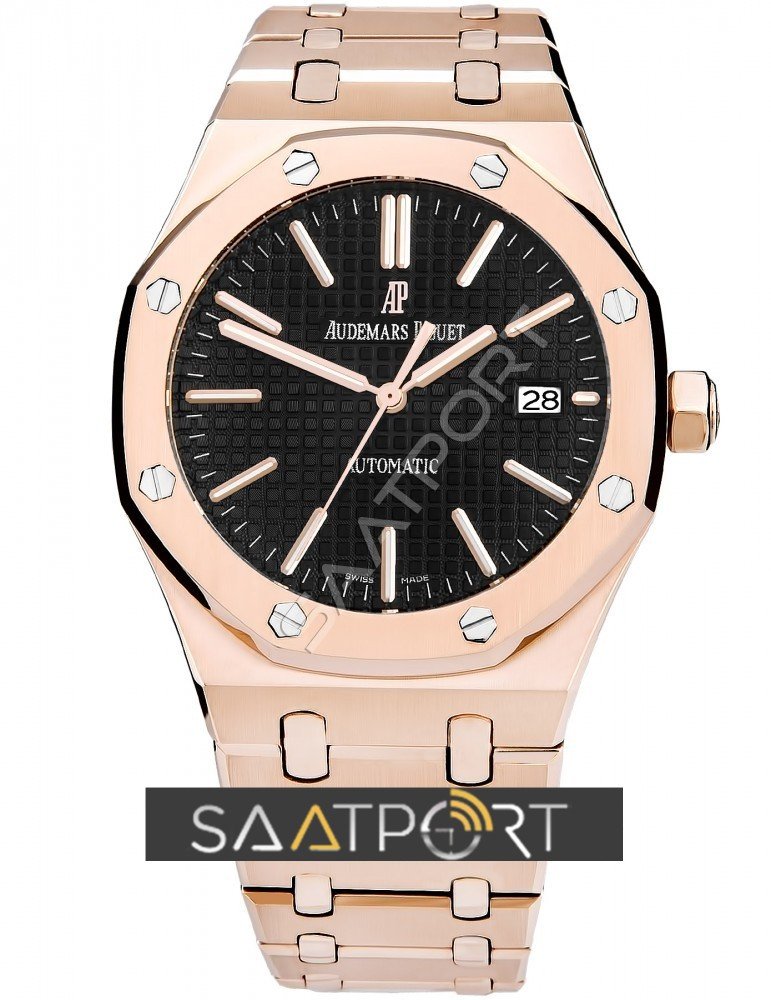 Audemars Piguet Royal Oak 15400 Rose Siyah Kadran