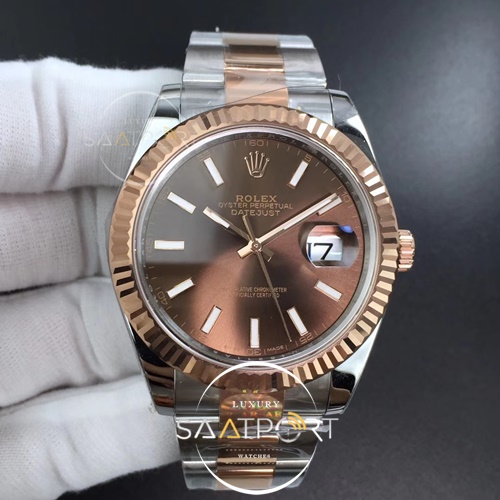 Rolex DateJust 41 126331 ARF 1-1 Best Edition 904L Steel Brown Dial Stick Swiss Eta