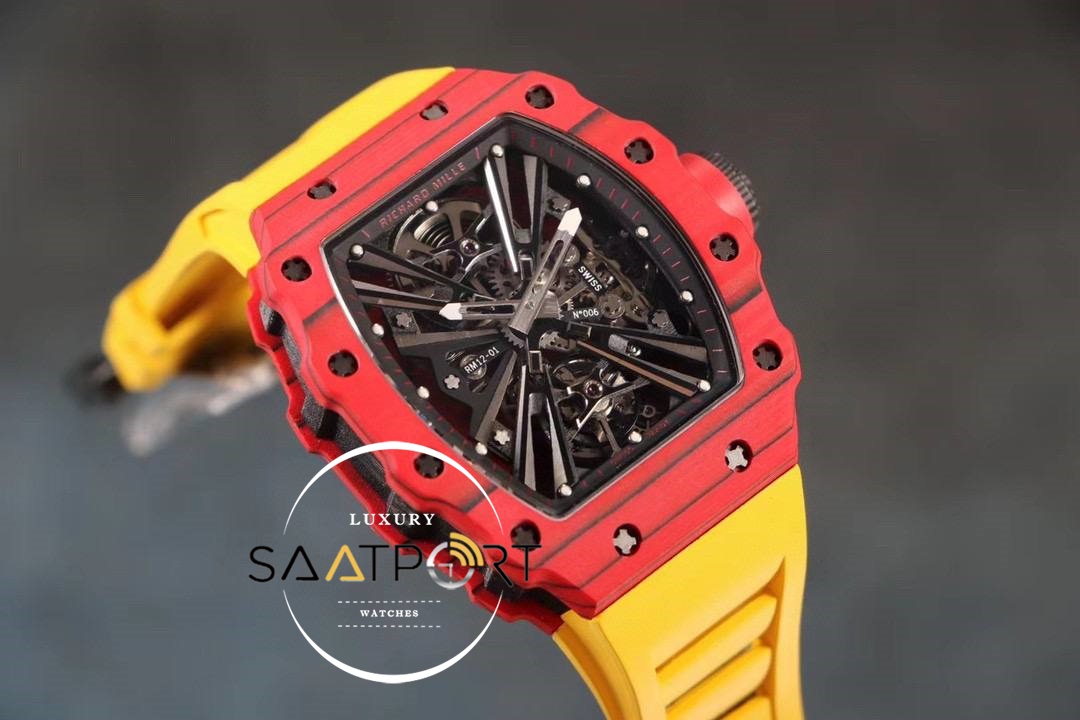 Richard Mille Rafael Nadal RM12-01 Eta Saat Tourbillon Sarı Kımızı