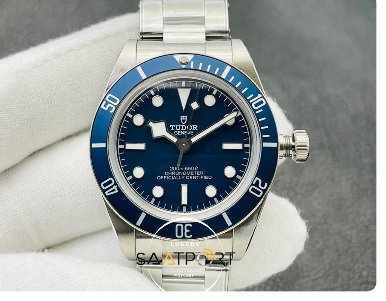 Tudor Heritage Black Bay M79230B Mavi Kadran Mavi Bezel Super Clone ETA