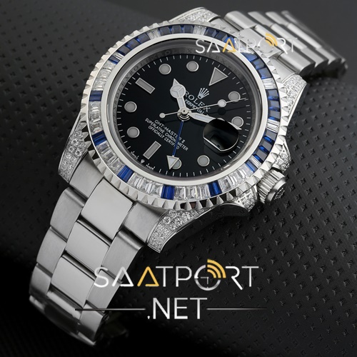 Rolex Submariner 40mm Blue and White Baguette Minju Machines