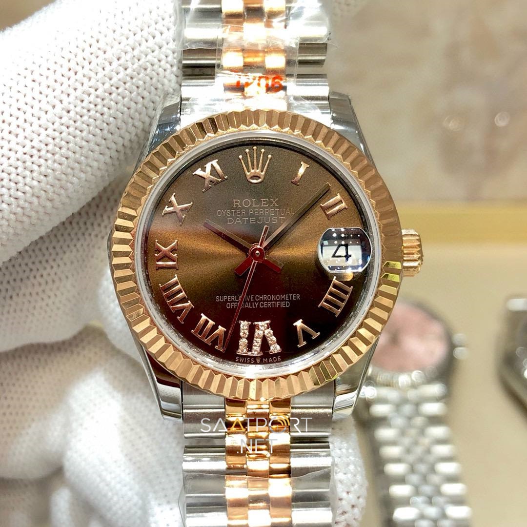 Rolex Datejust 31mm Brown Dial Jübile 278271 Super Clone Eta