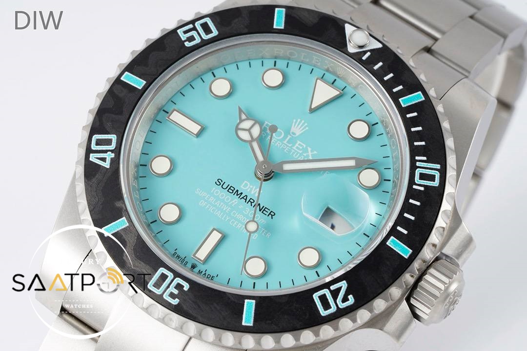 Rolex DiW Submariner Tiffany Blue 116610 Aquamarine 41mm 3235 Super Clone ETA