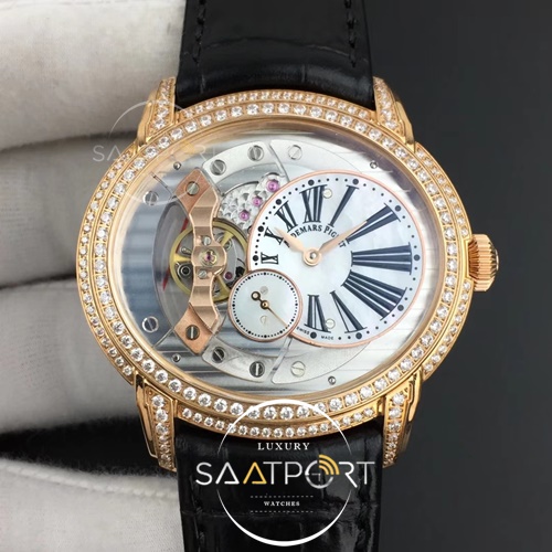 Millennium Series 15350 RG V9F 11 Best Edition Diamonds Bezel White Dial RG  4101