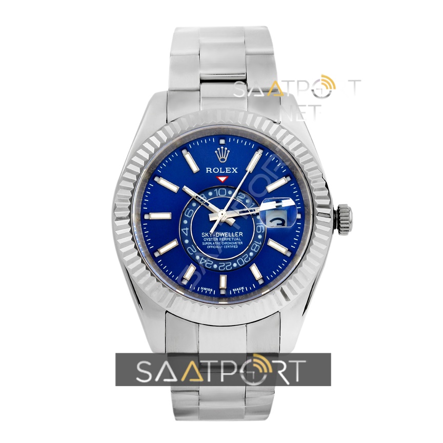 Rolex Sky Dweller 326934 Mavi Kadran 316L Çelik Kasa