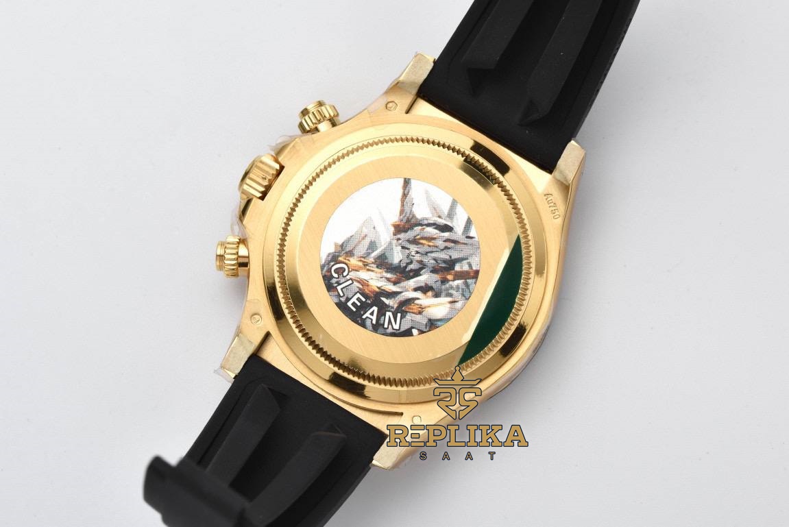 Rolex Daytona 126518LN Gold Oysterflex 40mm Beyaz Kadran 4131  Super Clone ETA