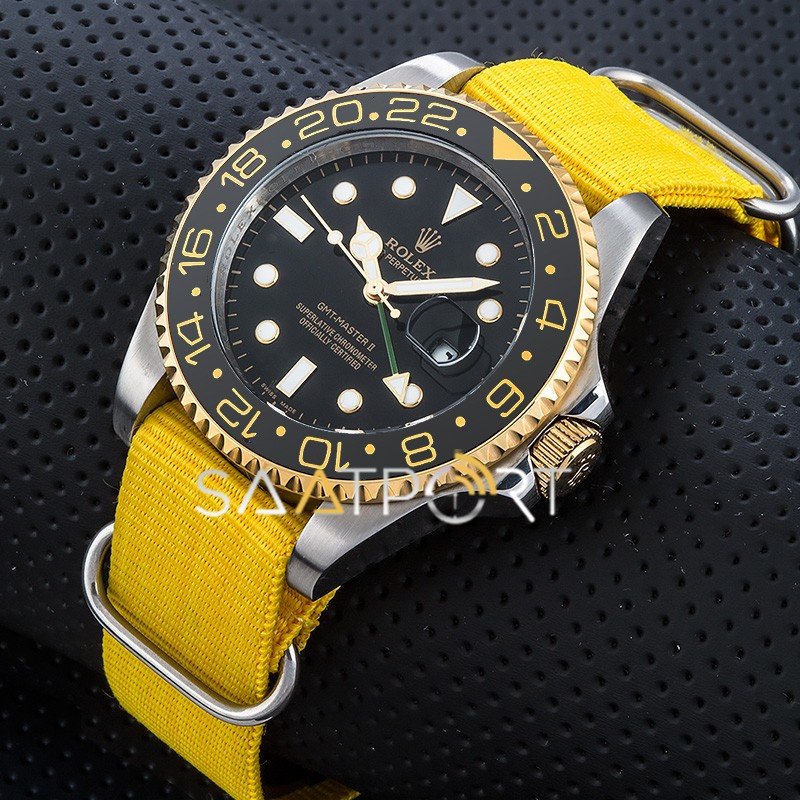 Rolex Submariner GMT Sarı Natoband Seramik Bezel