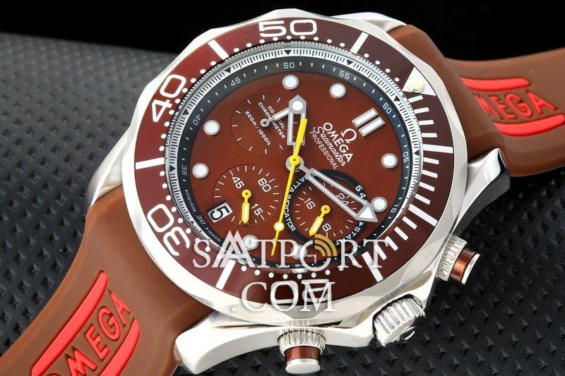 OMEGA Seamaster Diver 300 M Kahve Chronograph