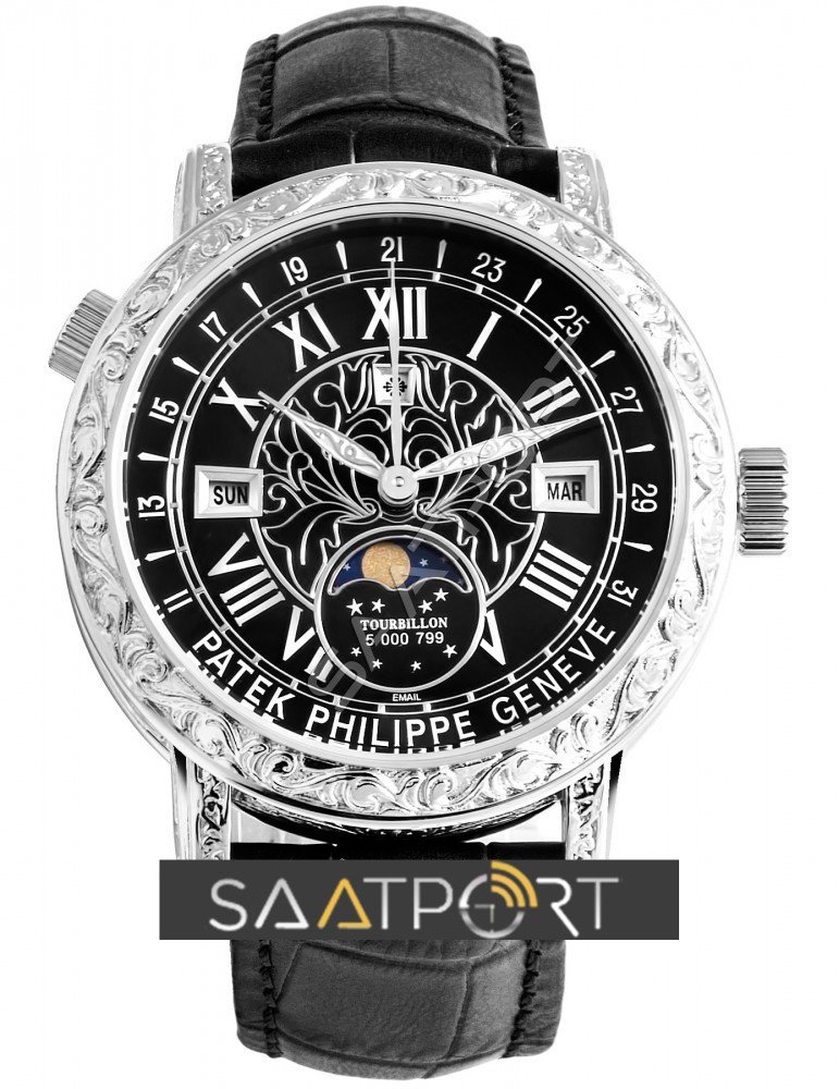 Patek Philippe Sky Moon White Black Tourbillon 6002 G