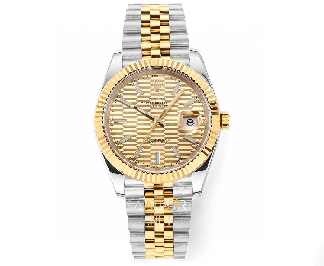 Rolex Datejust 41mm 126333 Golden Motif Dial Super Clone Eta