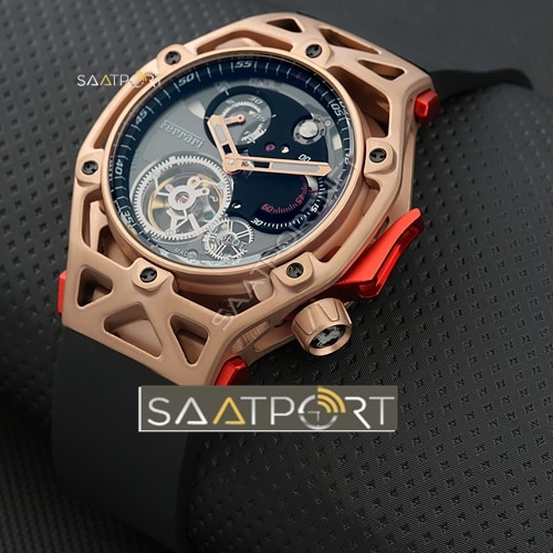 Hublot Gold Kasa Türbülonlu Otomatik Erkek Saati