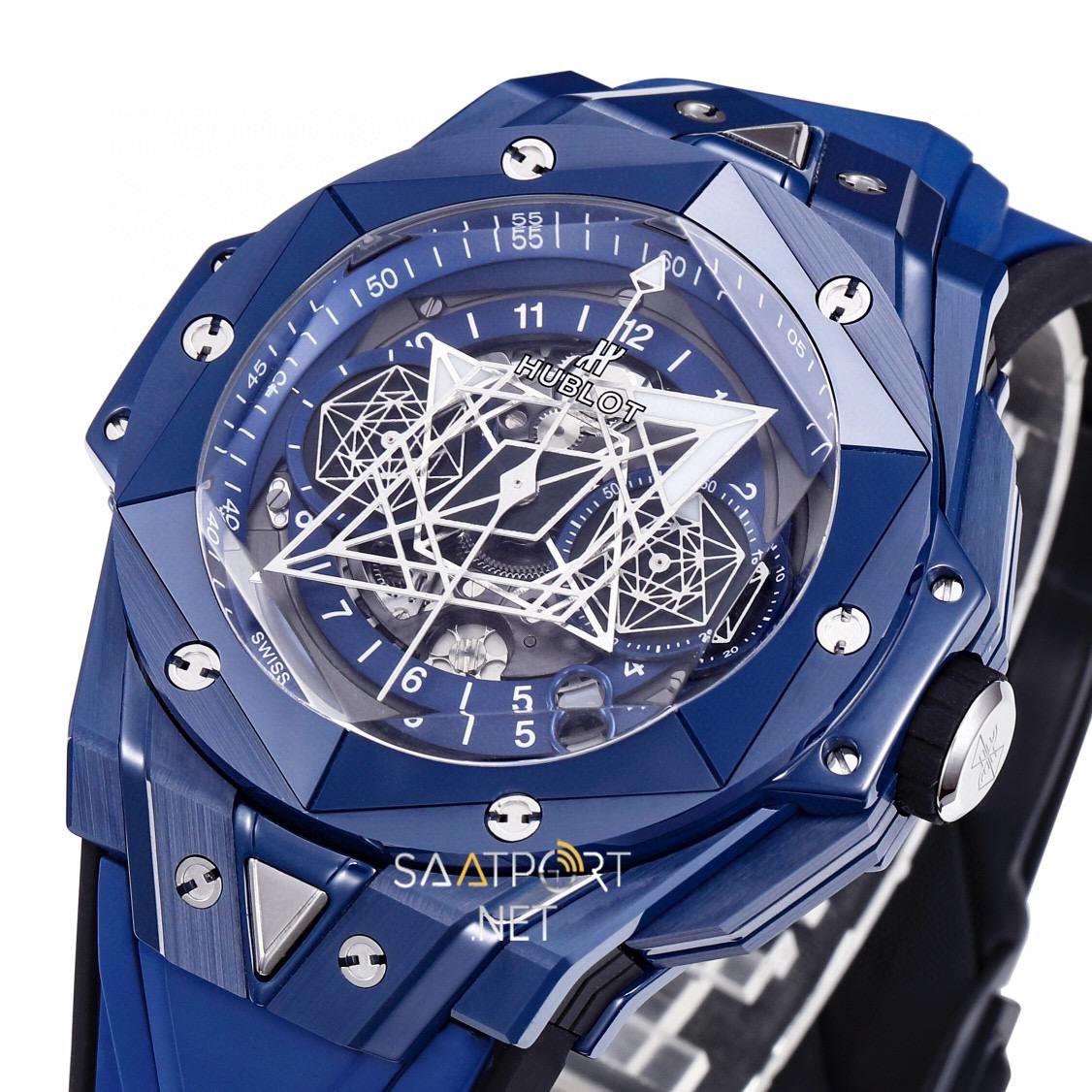 Hublot Big Bang Sang Bleu Ceramic 45mm Super Clone Eta Saat