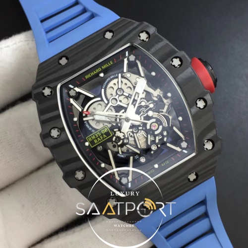 RM035-02 Rafael Nadal Forge Carbon Titanium Case KVF Best Edition Skeleton Dial Red