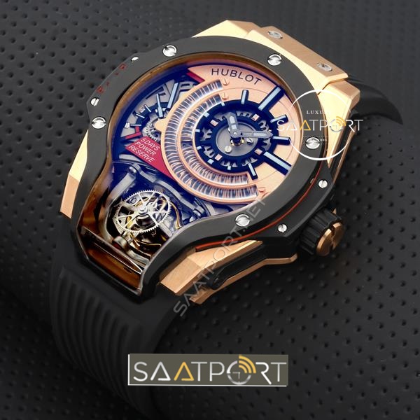 Hublot MP-09 Tourbillon Gold Kasa Replika Saat