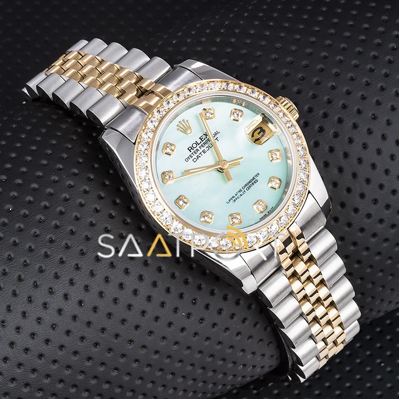 Rolex Datejust Diamonds Gold Oyster Bayan Saati