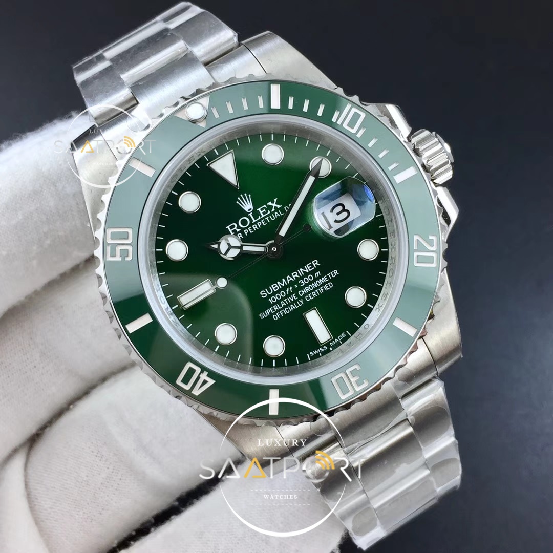 Rolex Submariner 116610 LV Green Ceramic DJF 11 Best Edition on SS Bracelet DJ3135