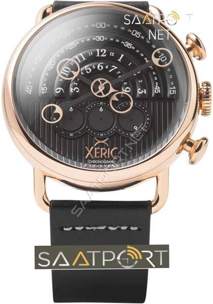 XERIC Halograph Chrono Sapphire Rose Gold Black